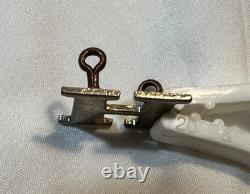 M1872 Shako Helmet Plate WithLetter H (Troop) Device WithAll CATCHES! Nice