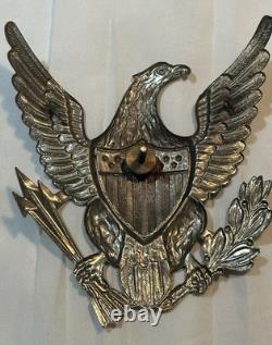 M1872 Shako Helmet Plate WithLetter H (Troop) Device WithAll CATCHES! Nice