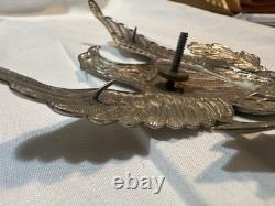 M1872 Shako Helmet Plate WithLetter H (Troop) Device WithAll CATCHES! Nice