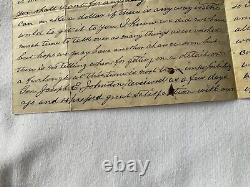 MISS 29h INF SOLDIER CSA CIVIL WAR LETTER & ENVELOPE JOHNSTON ARMY TULLAHOMA e5