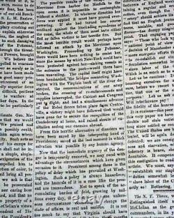 MONITOR VS. MERRIMAC Battle of Hampton Roads Civil War IRONCLADS 1862 Newspaper