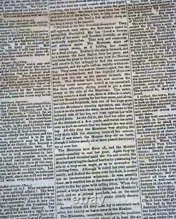 MONITOR VS. MERRIMAC Battle of Hampton Roads Civil War IRONCLADS 1862 Newspaper