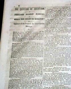 MONITOR VS. MERRIMAC Battle of Hampton Roads Civil War IRONCLADS 1862 Newspaper