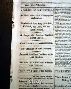 MONITOR vs. MERRIMACK Ironclads Naval Battle & 3 MAPS 1862 Civil War Newspaper