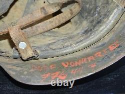 M-26 Spanish Civil War Helmet ELITE UNIT MARKINGS, NAMED, GOOD LINER & Chinstrap