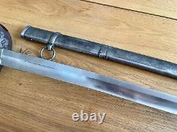 Massive Italian Cavalry sword model 1860 BLECKMANN SOLINGEN Civil war periode