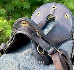 McClellan US Cavalry Saddle 12 inch Seat, Civil War Bridle, Bit, Breast Plate