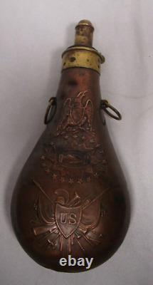 Mid 1800's Civil War Powder Flask