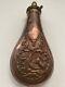 Mid 19th Century Embossed Copper Powder Flask stamped PATENT