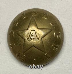 Mississippi Artillery Civil War Coat Button