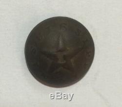 Mississippi Local Infantry Civil War Cuff Button