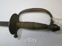 Model 1840 Us CIVIL War Nco Officers Sword With No Scabbard Unmarked