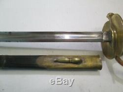 Model 1840 Us CIVIL War Nco Officers Sword With Scabbard Dated 1864 Ames Maker
