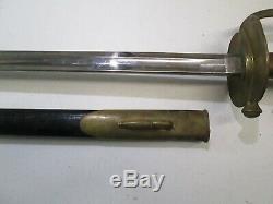 Model 1840 Us CIVIL War Nco Sword Wi Scabbard Dated 186 Ames Marked Minty Blade