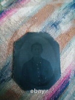 Named Civil War Soldier Tintype & Ambtotype With Cases