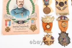 Named Union Civil War Battle Of WIA Gettysburg Soldier GAR Medal Group L@@K Named Union Civil War Battle Of WIA Gettysburg Soldier GAR Medal Group L@@K