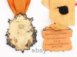 Named Union Civil War Battle Of WIA Gettysburg Soldier GAR Medal Group L@@K