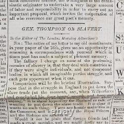 National Anti-Slavery Newspaper 1862 January 18 Black Emancipation Antique A202