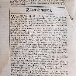 National Anti-Slavery Newspaper 1862 January 18 Black Emancipation Antique A202