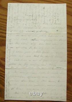 New Bern North Carolina Union Soldier Letter Rebel Siege 1863