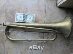 Nice CIVIL WAR TYPE LONG COMPANY INFANTRY BUGLE, French Made, Musician, GIFT