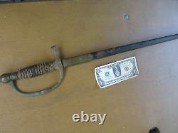 Nice Original Civil War Musician Sword & Scabbard, Bright Blade, Exc. Decorator