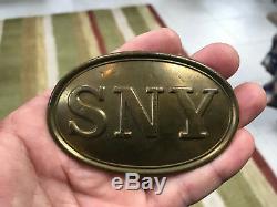 Nice State of New York SNY Civil War Puppy Paw Belt Buckle Plate