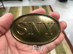 Nice State of New York SNY Civil War Puppy Paw Belt Buckle Plate