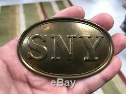 Nice State of New York SNY Civil War Puppy Paw Belt Buckle Plate