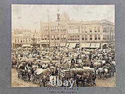 ORIGINAL AFRICAN AMERICANA COTTON MARKET MONTGOMERY ALABAMA PHOTO c1910