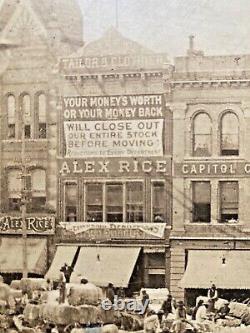 ORIGINAL AFRICAN AMERICANA COTTON MARKET MONTGOMERY ALABAMA PHOTO c1910