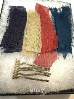 ORIGINAL CIVIL WAR FLAG FRAGMENT LOT EX-AUCTION (71st PA, Captured, +)