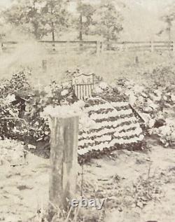 ORIGINAL CIVIL WAR GETTYSBURG CAMP GETTYSBURG at PICKETT'S CHARGE 1884 PHOTO