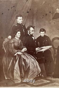 ORIGINAL CIVIL WAR LINCOLN FAMILY CDV PHOTOGRAPH c1864