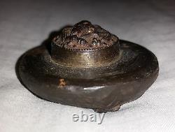 ORIGINAL Civil War Naval Button Mold Eagle clutching anchor SCARCE