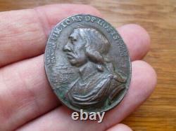 Oliver Cromwell, Cast Bronze Dunbar Medal, English CIVIL War