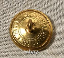 Orig CIVIL War Large 7/8 Brass Button 5th Virginia Regiment Waterbury Button Co