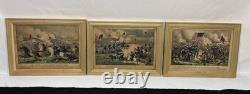 Original 1862 Currier & Ives Civil War Battle of Pittsburgh, TENN. Lithograph