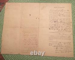 Original 1865 Civil War Discharge Co. B, 76th Ohio Vol Inf Vol Mustered July 1866