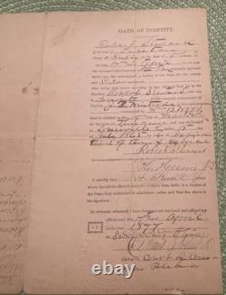 Original 1865 Civil War Discharge Co. B, 76th Ohio Vol Inf Vol Mustered July 1866
