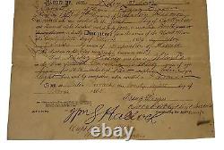 Original Antique 1865 Civil War Military Dishcharge Papers