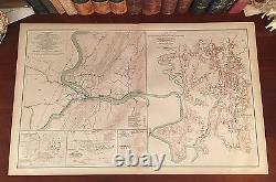 Original Antique Civil War Map HARPERS FERRY West Virginia HAGERSTOWN Maryland