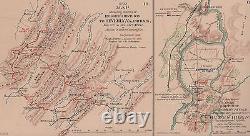 Original Antique Civil War Map RUDE HILL MILFORD BROCK'S GAP Virginia Valley VA