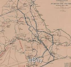 Original Antique Civil War Map SIEGE of CHARLESTON HARBOR South Carolina SC