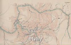 Original Antique Civil War Reconnaissance Map VIRGINIA WEST VIRGINIA Battles