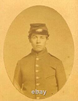 Original CDV, Soldier, Young Boy, Civil War, Albumen Photo