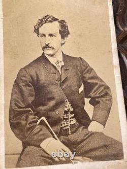 Original CDV of John Wilkes Booth Assassinated Abraham Lincoln 1865 Original CDV of John Wilkes Booth Assassinated Abraham Lincoln 1865