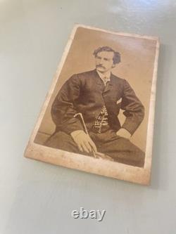Original CDV of John Wilkes Booth Assassinated Abraham Lincoln 1865