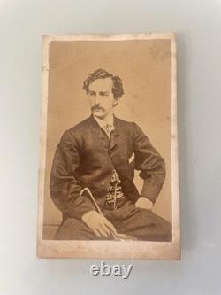 Original CDV of John Wilkes Booth Assassinated Abraham Lincoln 1865