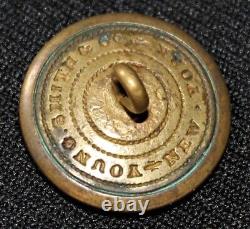 Original CIVIL War Confederate Virginia Button, Young Smith & Co, Ny